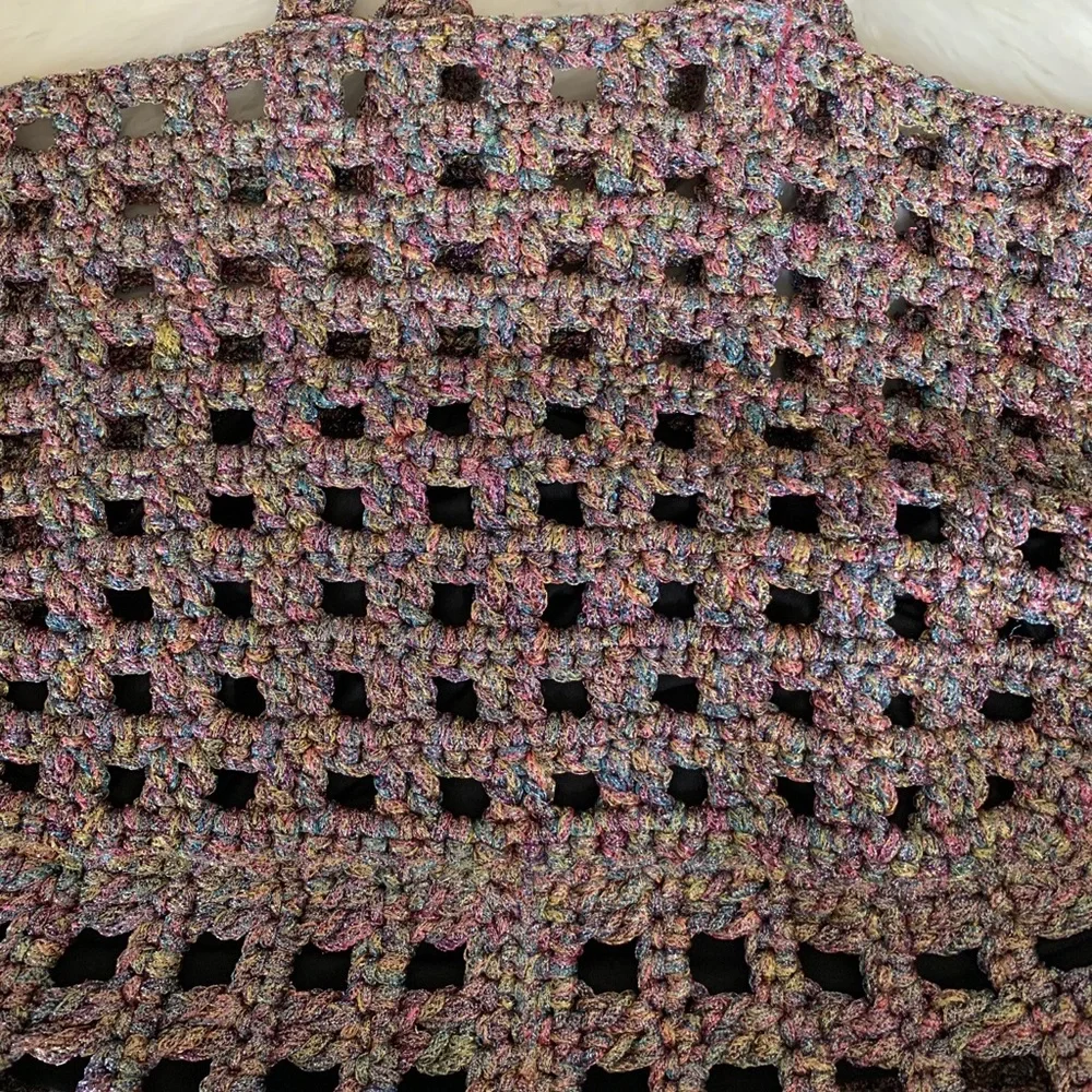 ZARA Shimmer Basket Weave Tote Bag - Picture 5 of 11